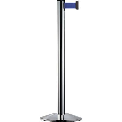 Gurtpfosten Beltrac EXTEND, Aluminium, Pfosten Chrom poliert, Gurt blau kaiserkraft Gurtpfosten Beltrac EXTEND, Aluminium, Pfosten Chrom poliert, Gurt blau kaiserkraft