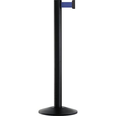 Gurtpfosten Beltrac EXTEND, Aluminium, Pfosten schwarz, Gurt blau kaiserkraft Gurtpfosten Beltrac EXTEND, Aluminium, Pfosten schwarz, Gurt blau kaiserkraft