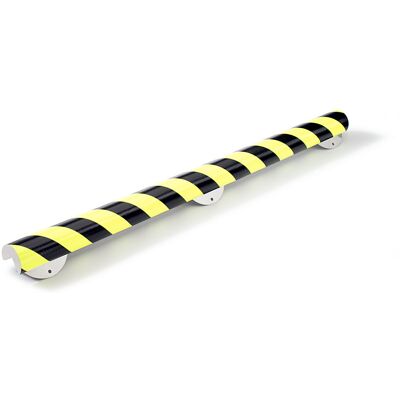 SHG Knuffi® Eckschutz mit Montageschiene, Typ A+, 500-mm-Stück, schwarz / fluoreszierend SHG Knuffi® Eckschutz mit Montageschiene, Typ A+, 500-mm-Stück, schwarz / fluoreszierend