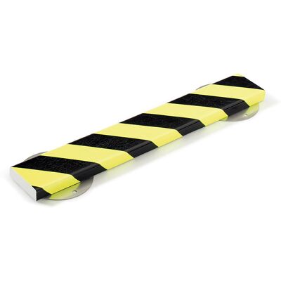 SHG Knuffi® Flächenschutz mit Montageschiene, Typ S, 1-m-Stück, schwarz / fluoreszierend SHG Knuffi® Flächenschutz mit Montageschiene, Typ S, 1-m-Stück, schwarz / fluoreszierend
