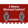 Hinweisschild – Abstand halten - kaiserkraft