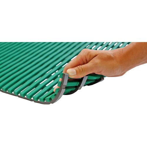 EHA Nassraummatte, antibakteriell, 10-m-Rolle, grün, Breite 600 mm