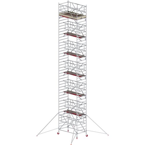 Altrex Fahrgerüst RS TOWER 42 breit mit Safe-Quick®, Holzplattform, Länge 2,45 m, Arbeitshöhe 14,2 m