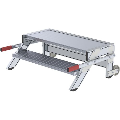 MUNK Treppenpodest, Stufenbreite 1000 mm, Tragfähigkeit 200 kg, 2 Stufen