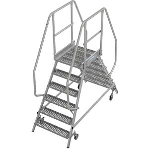 Krause Aluminium-Plattformleiter - Rutschfest R13, 2x6 Stufen, 1450mm Krause Aluminium-Plattformleiter - Rutschfest R13, 2x6 Stufen, 1450mm