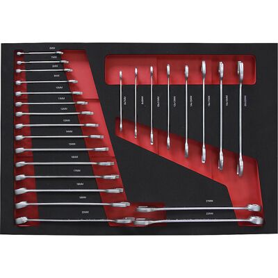 Kaiserkraft Werkzeugset - Schaumstoffeinlage, 25 Stück, 536x410mm Kaiserkraft Werkzeugset - Schaumstoffeinlage, 25 Stück, 536x410mm