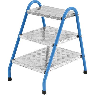 Eurokraft pro Hellblau Stahl-Stehleiter - Step Ladder Eurokraft pro Hellblau Stahl-Stehleiter - Step Ladder