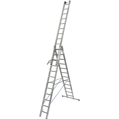 KRAUSE STABILO + S Mehrzweckleiter - 3 Abschnitte, 12 Stufen KRAUSE STABILO + S Mehrzweckleiter - 3 Abschnitte, 12 Stufen
