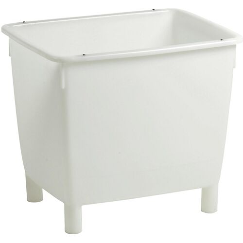 Rechteckbehälter, mit Füßen, lebensmittelecht, weiß, Inhalt 210 l kaiserkraft