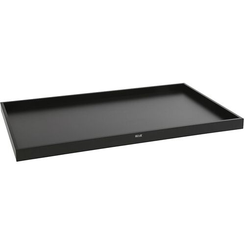 eurokraft pro Etagenboden für Querstreben-Modelle, für BxT 1175 x 800 mm, mit Umrandung, aus MDF, schwarz