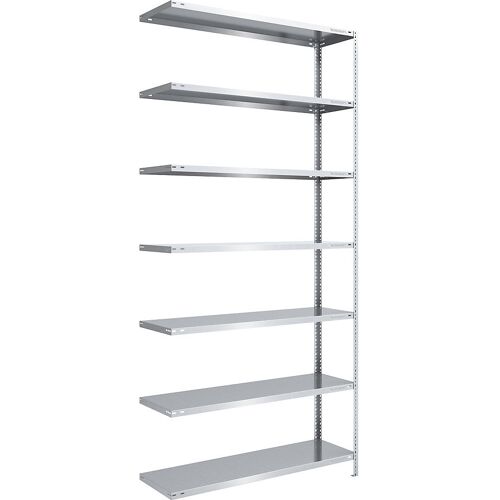 eurokraft pro Lager-Schraubregal, Bauart mittelschwer, beidseitig, HxBxT 3000 x 1300 x 500 mm, verzinkt, Anbauregal