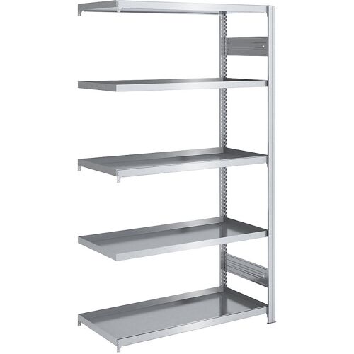 hofe Wannenregal, Regalhöhe 2000 mm, Wannenbreite 1000 mm, Wannentiefe 600 mm, Anbauregal