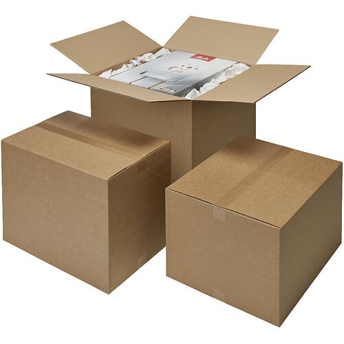 ratioform terra Wellpapp-Faltkarton, Länge 500 bis 599 mm, LxBxH 580 x 480 x 500 mm, 2-wellig, ab 50 Stk