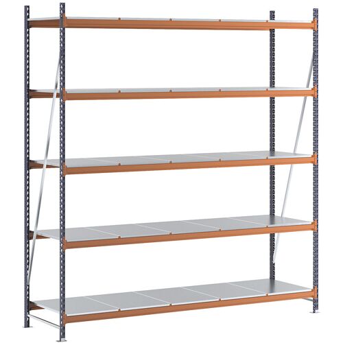 Weitspannregal, Feldlast 6000 kg, HxBxT 3000 x 2798 x 800 mm, Grundregal kaiserkraft