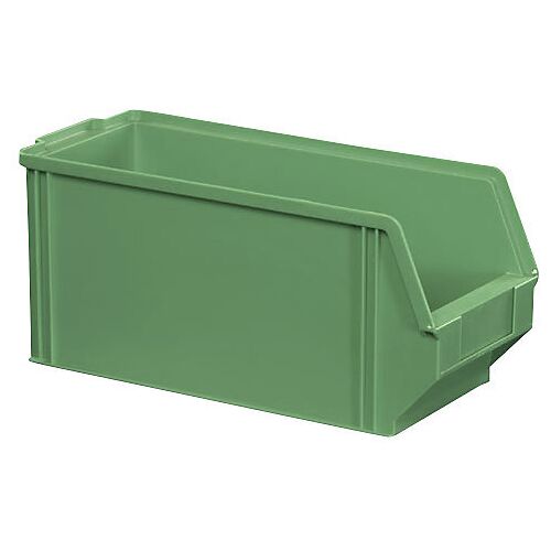 Sichtlagerkasten aus Polystyrol, Länge 350 mm, BxH 146 x 150 mm, VE 28 Stk, grün kaiserkraft