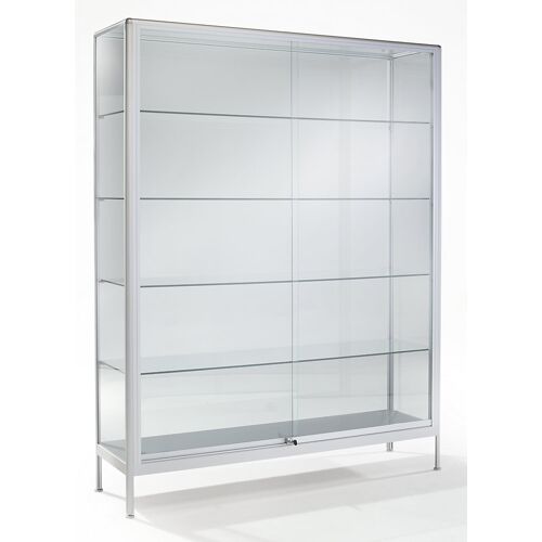 eurokraft pro Vitrine, Ausführung Standvitrine, Breite 800 mm, 2 Schiebetüren