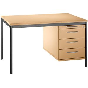 LENA - Unterschrank, HxBxT 540 x 434 x 800 mm, 1 Utensilienschub, 3 Materialschübe, Buche-Dekor kaiserkraft LENA - Unterschrank, HxBxT 540 x 434 x 800 mm, 1 Utensilienschub, 3 Materialschübe, Buche-Dekor kaiserkraft