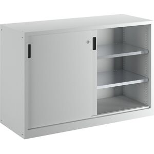 Liste Stahl-Schiebetürschrank - 1000x1500mm - Stahl & Hellgrau Liste Stahl-Schiebetürschrank - 1000x1500mm - Stahl & Hellgrau