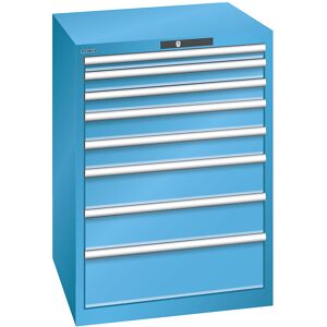 LISTA Schubladenschrank, 8 Schubladen, BxTxH 717 x 725 x 1000 mm, lichtblau LISTA Schubladenschrank, 8 Schubladen, BxTxH 717 x 725 x 1000 mm, lichtblau