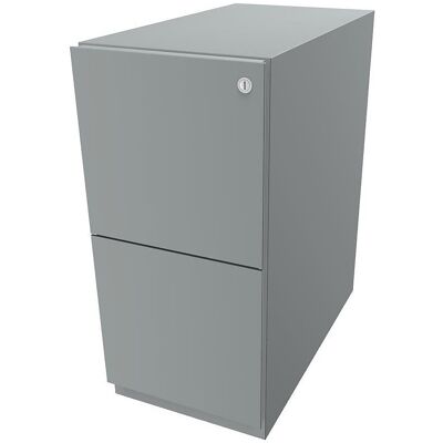 BISLEY Leichter grauer rollbarer Container mit 2 Hängeregistraturfächern - Aufbewahrungscontainer BISLEY Leichter grauer rollbarer Container mit 2 Hängeregistraturfächern - Aufbewahrungscontainer