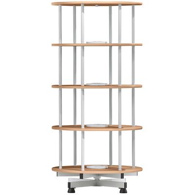 Ordner-Drehsäule, Ø 800 mm, 4 Etagen, Dekor Buche kaiserkraft Ordner-Drehsäule, Ø 800 mm, 4 Etagen, Dekor Buche kaiserkraft