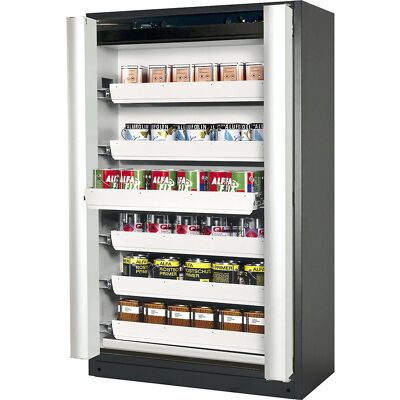 Asecos 90°C feuerfeste Gefahrstoffschrank mit 6 Schubladen - Grau Asecos 90°C feuerfeste Gefahrstoffschrank mit 6 Schubladen - Grau