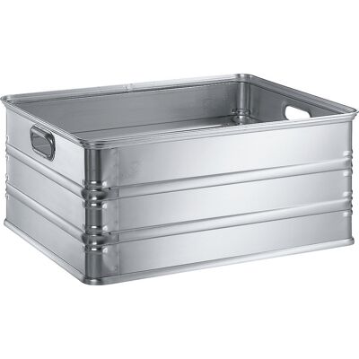 ZARGES Transport- und Stapelkasten aus Aluminium, Volumen 117 l, rollenbahngeeignet ZARGES Transport- und Stapelkasten aus Aluminium, Volumen 117 l, rollenbahngeeignet