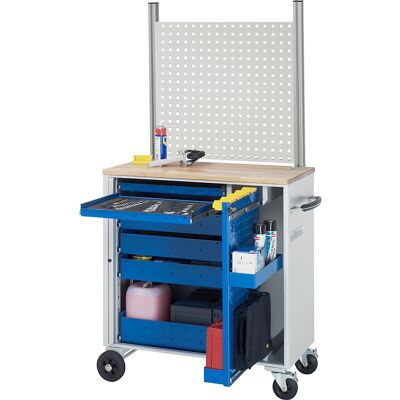 RAU Werkzeugwagen, 6 Schubladen, HxBxT 1730 x 1025 x 520 mm RAU Werkzeugwagen, 6 Schubladen, HxBxT 1730 x 1025 x 520 mm