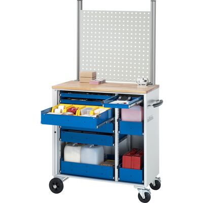 RAU Werkzeugwagen, 9 Schubladen, HxBxT 1730 x 1025 x 520 mm RAU Werkzeugwagen, 9 Schubladen, HxBxT 1730 x 1025 x 520 mm