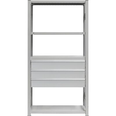 eurokraft pro Schubladen-Set, 3 Schubladen, pulverbeschichtet, BxT 1300 x 500 mm, Traglast 60 kg, Einbauhöhe 500 mm eurokraft pro Schubladen-Set, 3 Schubladen, pulverbeschichtet, BxT 1300 x 500 mm, Traglast 60 kg, Einbauhöhe 500 mm