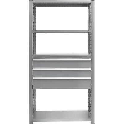 eurokraft pro Schubladen-Set, 3 Schubladen, verzinkt, BxT 1300 x 600 mm, Traglast 60 kg, Einbauhöhe 550 mm eurokraft pro Schubladen-Set, 3 Schubladen, verzinkt, BxT 1300 x 600 mm, Traglast 60 kg, Einbauhöhe 550 mm
