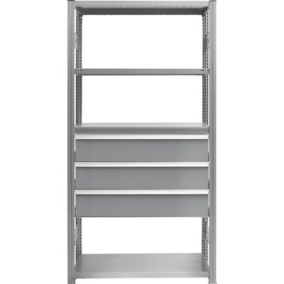 eurokraft pro Schubladen-Set, 3 Schubladen, verzinkt, BxT 1300 x 500 mm, Traglast 60 kg, Einbauhöhe 650 mm eurokraft pro Schubladen-Set, 3 Schubladen, verzinkt, BxT 1300 x 500 mm, Traglast 60 kg, Einbauhöhe 650 mm