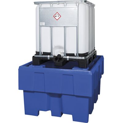 asecos PE-Auffangwanne für Tankcontainer IBC/KTC, Volumen 1000 l, ohne Rost asecos PE-Auffangwanne für Tankcontainer IBC/KTC, Volumen 1000 l, ohne Rost