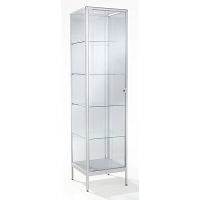 Eurokraft pro Vitrin - Silber eloxiert, 500mm, 1 Tür - Ausstellungsschrank Eurokraft pro Vitrin - Silber eloxiert, 500mm, 1 Tür - Ausstellungsschrank