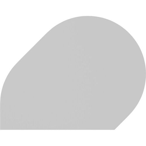 Anbautisch, Ø 1000 mm, alusilber / lichtgrau kaiserkraft