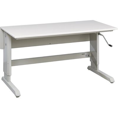 Treston Arbeitstisch CONCEPT, ESD-Tischplatte, mit Handkurbel, BxT 1500 x 750 mm Treston Arbeitstisch CONCEPT, ESD-Tischplatte, mit Handkurbel, BxT 1500 x 750 mm