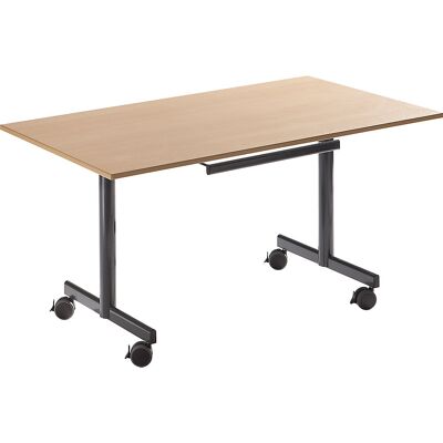 Kaiserkraft Faltbarer Tisch - 720x1600x800mm, Hellgrau, Buche-Dekor - Klapptisch Kaiserkraft Faltbarer Tisch - 720x1600x800mm, Hellgrau, Buche-Dekor - Klapptisch