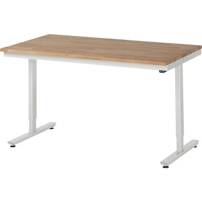 RAU Höhenverstellbarer Arbeitstisch - Buche, 1500x800mm, elektrisch RAU Höhenverstellbarer Arbeitstisch - Buche, 1500x800mm, elektrisch