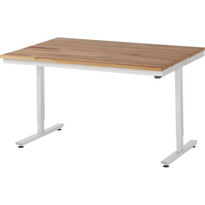 RAU Höhenverstellbarer Arbeitstisch - elektrisch, Buche, 720-1120mm, 1500x1000mm RAU Höhenverstellbarer Arbeitstisch - elektrisch, Buche, 720-1120mm, 1500x1000mm