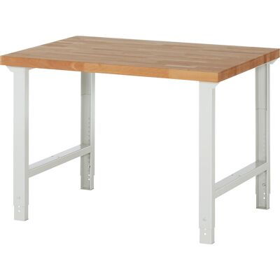 Eurokraft Pro Serie 7000 Arbeitstisch - Modulares System, Buchenholz, 1250x900mm Eurokraft Pro Serie 7000 Arbeitstisch - Modulares System, Buchenholz, 1250x900mm