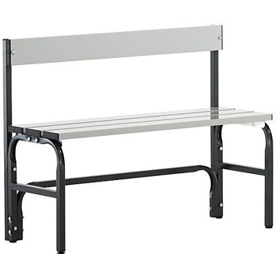 Sypro Aluminium Schließfachbank mit Rückenlehne - Mittelhöhe - 1015mm Sypro Aluminium Schließfachbank mit Rückenlehne - Mittelhöhe - 1015mm