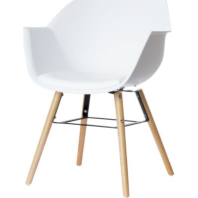 Kaiserkraft Wiseman Stuhl mit Polstern - Weiß Ergonomisches Design Kaiserkraft Wiseman Stuhl mit Polstern - Weiß Ergonomisches Design