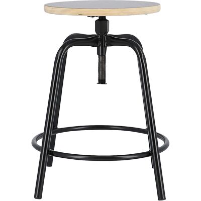 Hocker PARIS, Sitzhöhe 500 - 600 mm, schwarz kaiserkraft Hocker PARIS, Sitzhöhe 500 - 600 mm, schwarz kaiserkraft