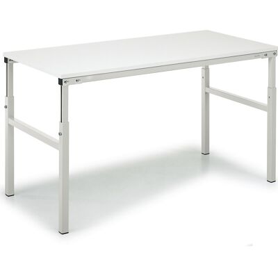 Treston ESD-Arbeitstisch, Höhe 650 - 900 mm, BxT 1500 x 500 mm Treston ESD-Arbeitstisch, Höhe 650 - 900 mm, BxT 1500 x 500 mm