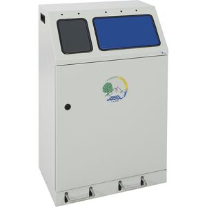 Wertstoffsammler, Stahl, Volumen 60 + 30 l, DUPLEX, 2 Innenbehälter, mit Pedal kaiserkraft Wertstoffsammler, Stahl, Volumen 60 + 30 l, DUPLEX, 2 Innenbehälter, mit Pedal kaiserkraft