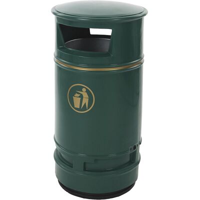 Kaiserkraft Außenmüllbehälter - 90L, Grün, UV-beständig Kaiserkraft Außenmüllbehälter - 90L, Grün, UV-beständig