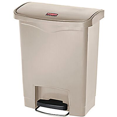 Rubbermaid Treteimer SLIM JIM®, aus Polyethylen, 30 l, beige Rubbermaid Treteimer SLIM JIM®, aus Polyethylen, 30 l, beige