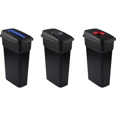 rothopro Wertstoffsammler SELECTO 3er-Set, Volumen 3 x 55 l, schwarz rothopro Wertstoffsammler SELECTO 3er-Set, Volumen 3 x 55 l, schwarz