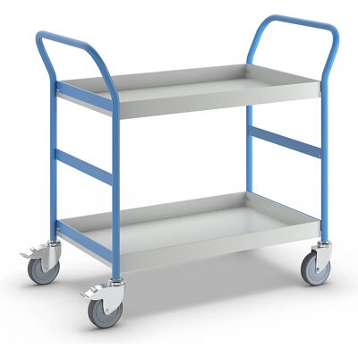 eurokraft pro Servicewagen mit Wannen, Volumen 15 l, 2 Wannen eurokraft pro Servicewagen mit Wannen, Volumen 15 l, 2 Wannen
