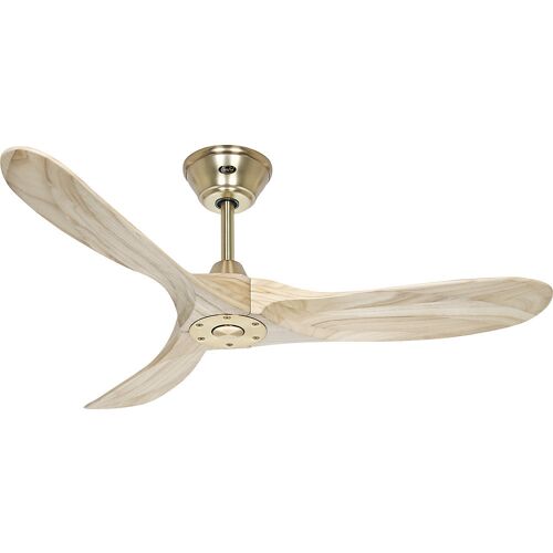 Deckenventilator ECO GENUINO, Rotorblatt-Ø 1220 mm, natur / Messing kaiserkraft